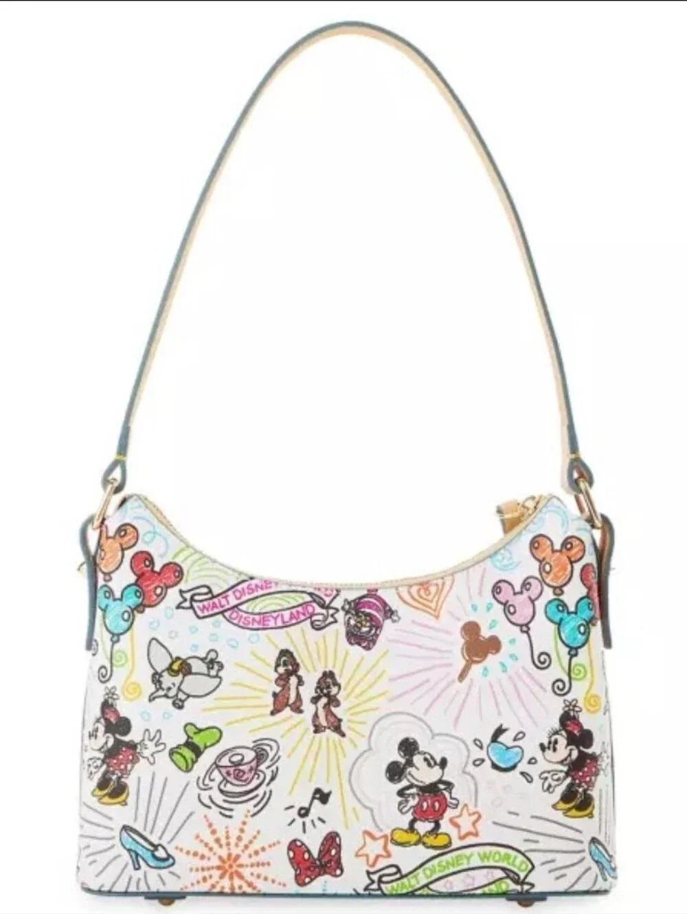 Disney Dooney & Bourke Baguette Bag - Mickey & Minnie Sketch